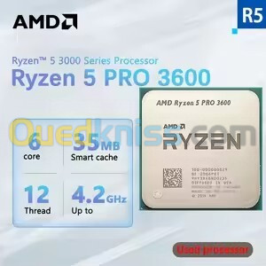 AMD Ryzen 5 PRO 3600 R5 PRO 3600 3.6 GHz 6-Core 12-Thread CPU Processor 7NM 65W 