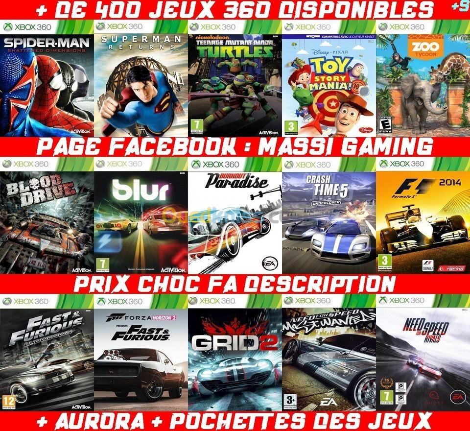 INSTALLATION JEUX XBOX 360 (PRIX CHOC FA DESCRIPTION) -