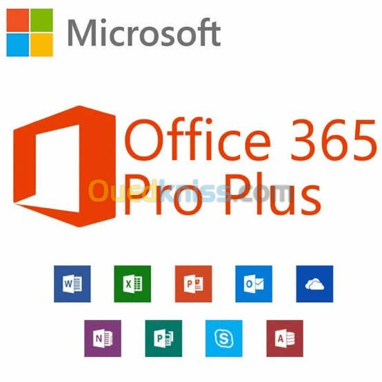 Microsoft : Windows, Office ProPlus, 365, OneDrive, et Outlook Pro