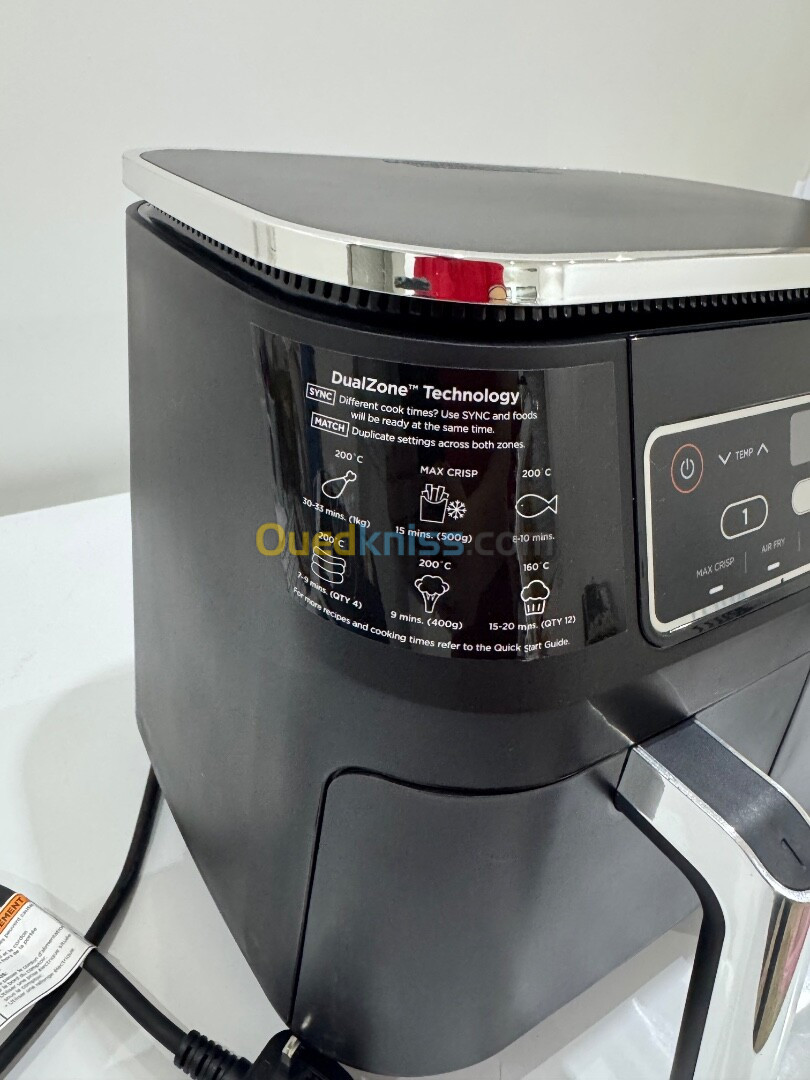 FRITEUSE NINJA AIR FRYER 7.6L 6PROGRAMME 2470WATT DOUBLE BAC