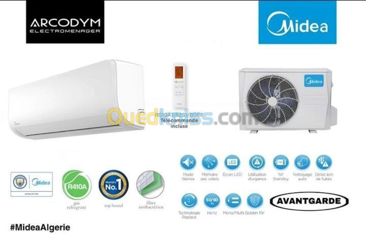 Climatiseur Midea 9 / 12 / 18 / 24 BTU