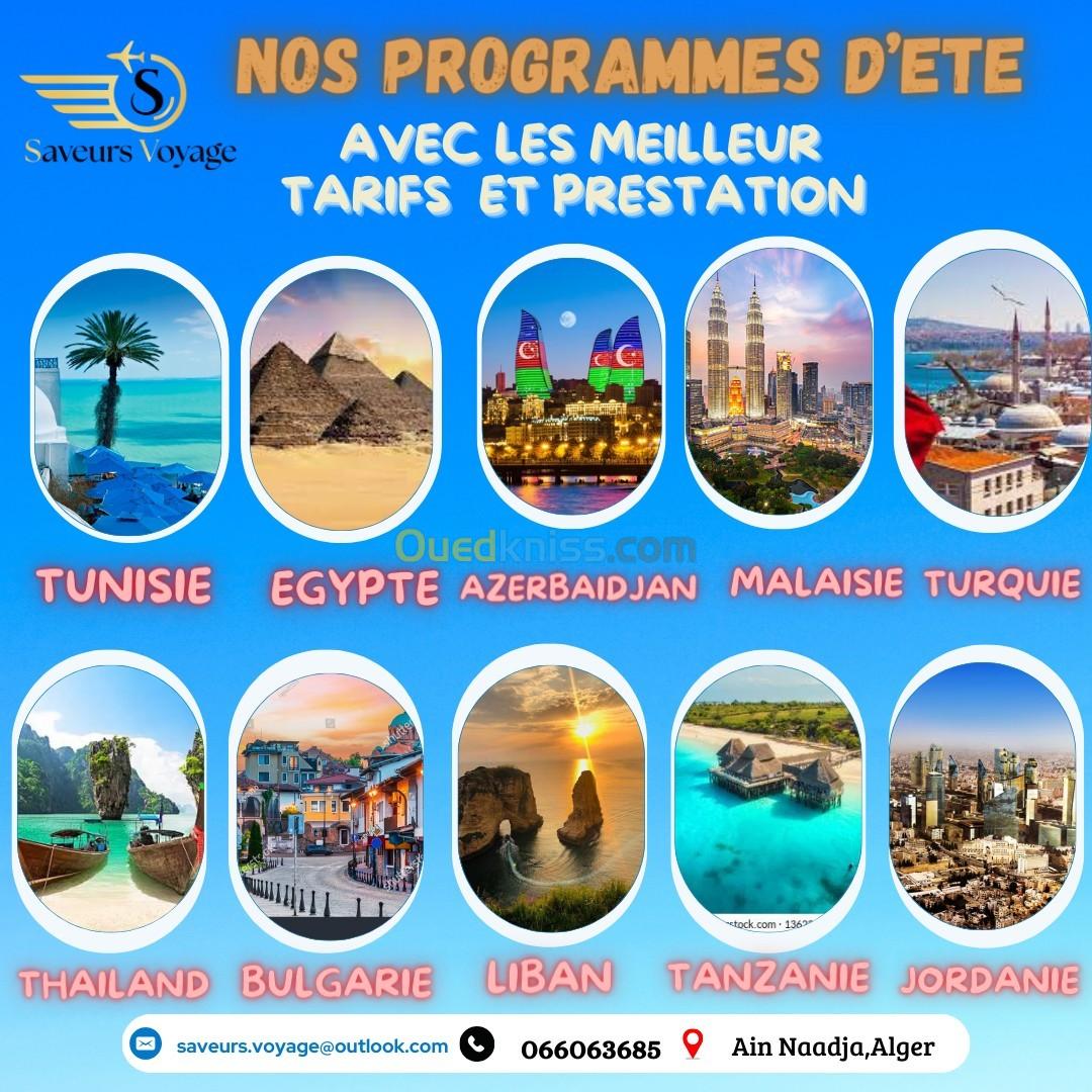 NOS VOYAGE ORGANISE D'ETE 