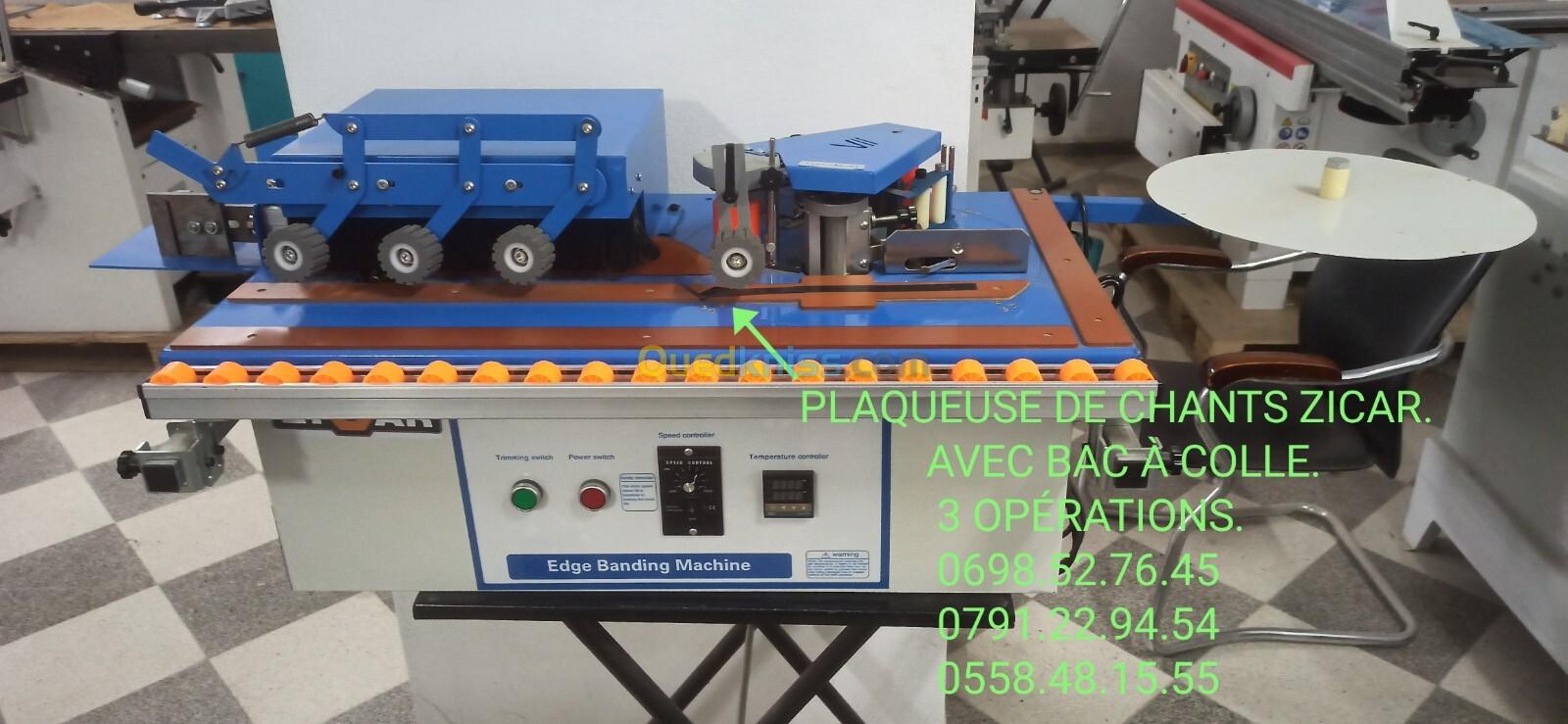 PLAQUEUSE DE CHANTS ZICAR AVEC BAC À COLLE 3 OPÉRATIONS  