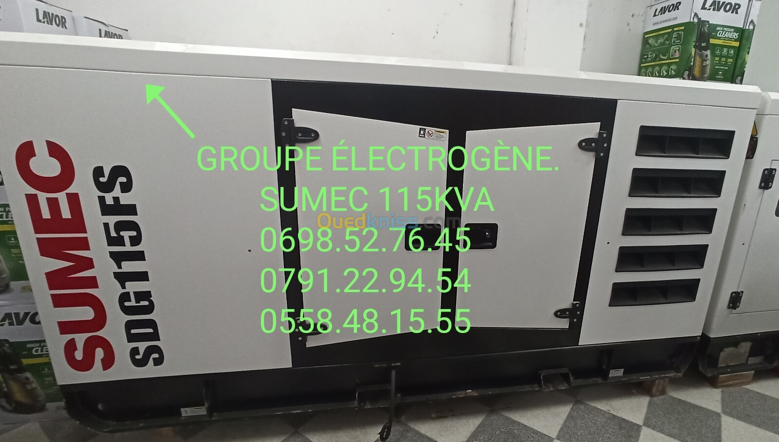 GROUPE ELECTROGENE SUMEC 18KVA+30KVA+63KVA+85KVA+115KVA