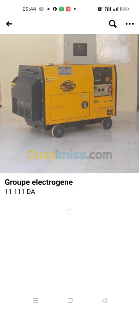 Groupe électrogène Kubota 15 kva 