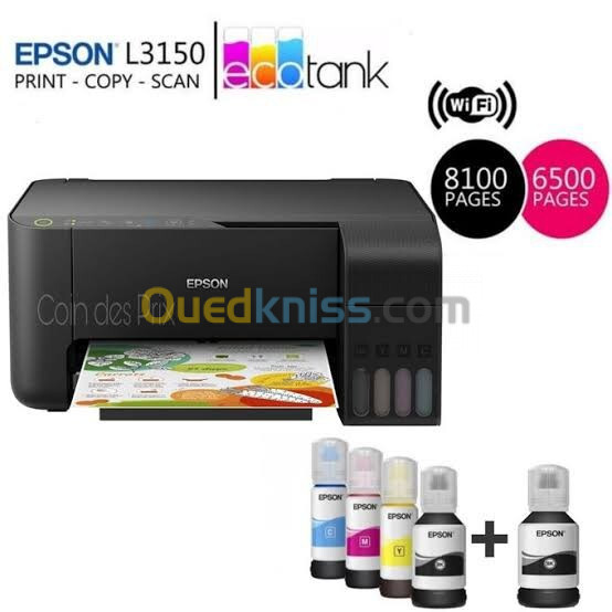 Epson L3150 multifonction wifi a réservoir 