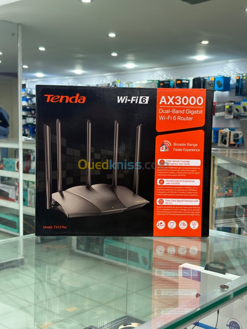 TENDA TX12 Pro WIFI 6 AX3000 DUAL BAND GIGABIT 