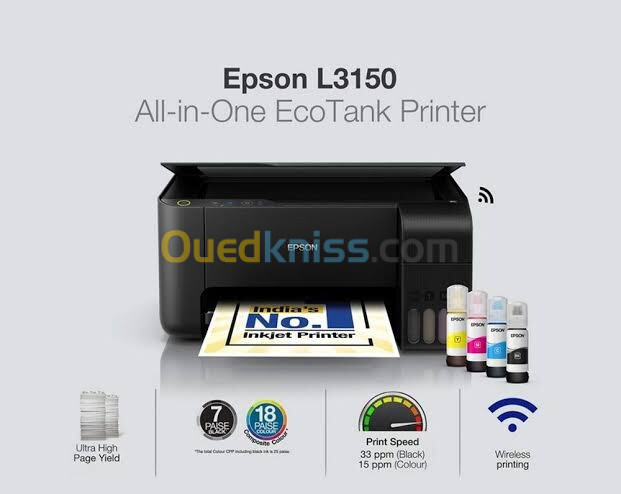 Epson L3150 multifonction wifi a réservoir 