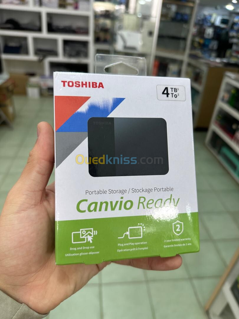 Disque dur externe Toshiba 4tb cavio ready