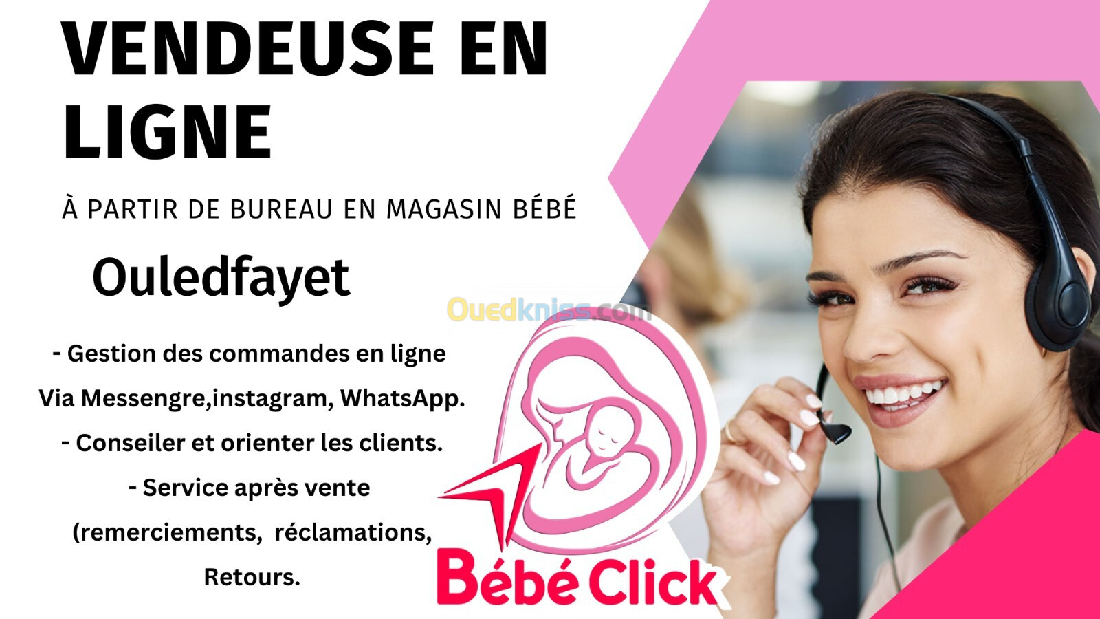 Vendeuse en ligne Ouledfayet 