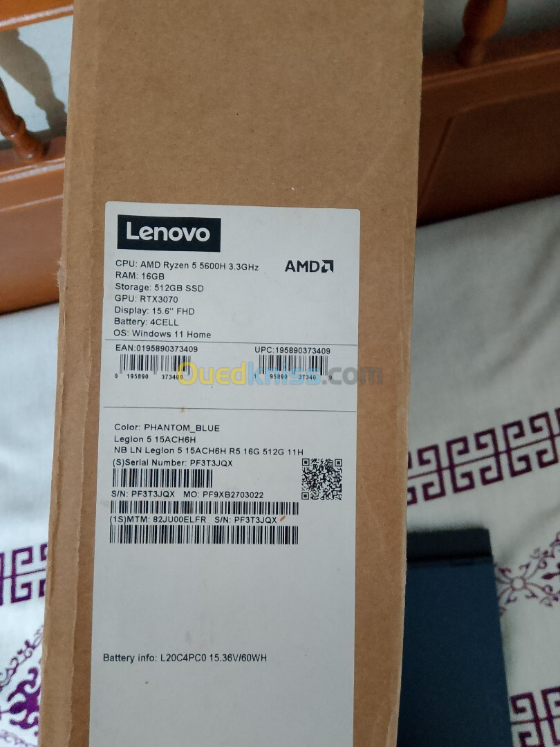 LENOVO LEGION 5 Ryzen 5 5600h RTX 3070