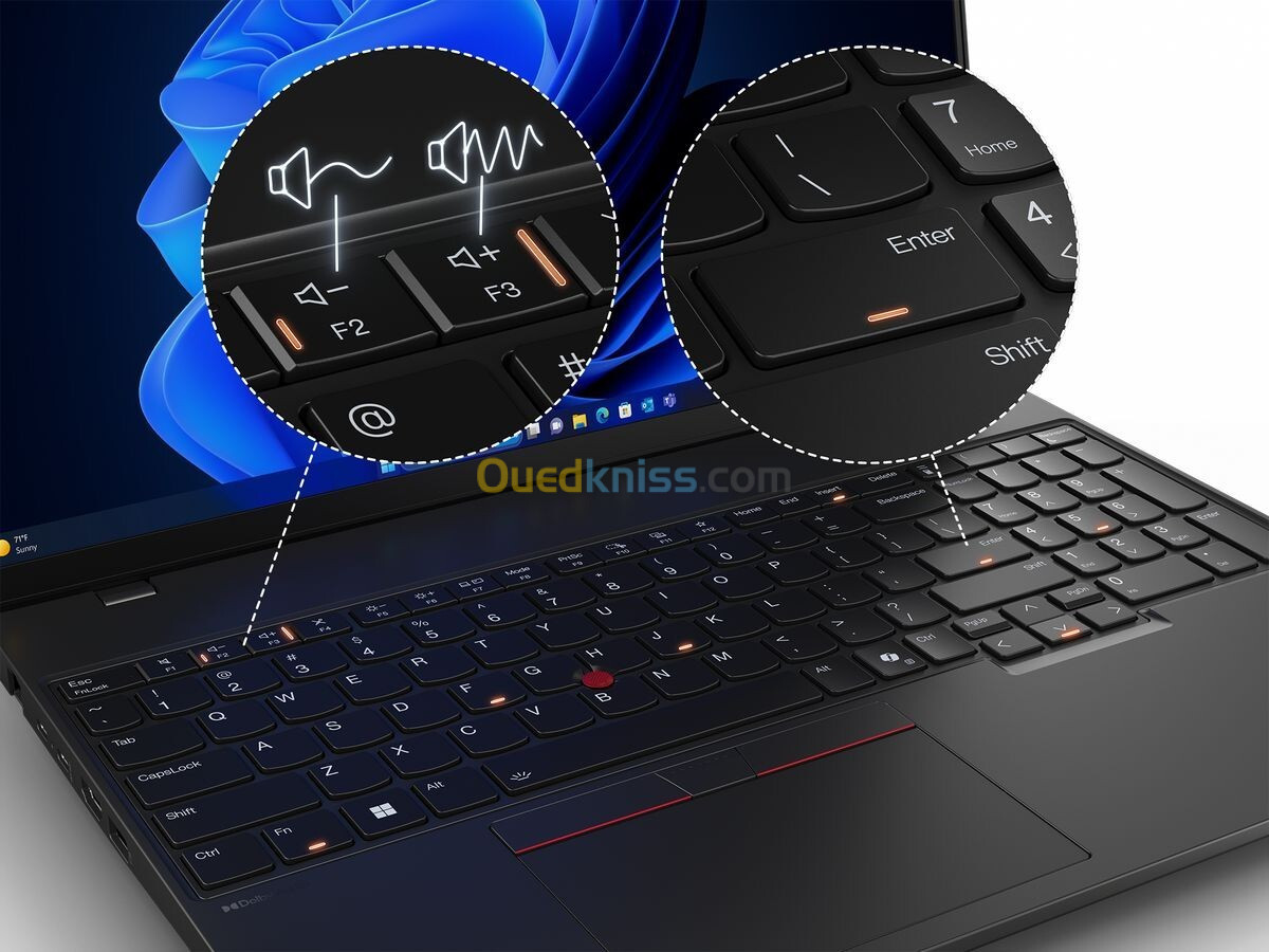 Lenovo ThinkPad L16 G1, Intel Core Ultra 5 135U VPRO (cœurs E jusqu'à 3,60 GHz, 12 Mo) 16G RAM 256G