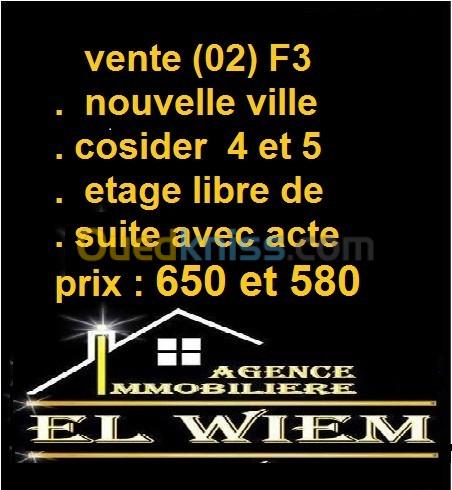 Vente Appartement F3 Constantine El khroub