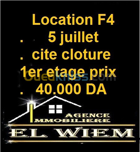 Location Appartement F4 Constantine Constantine