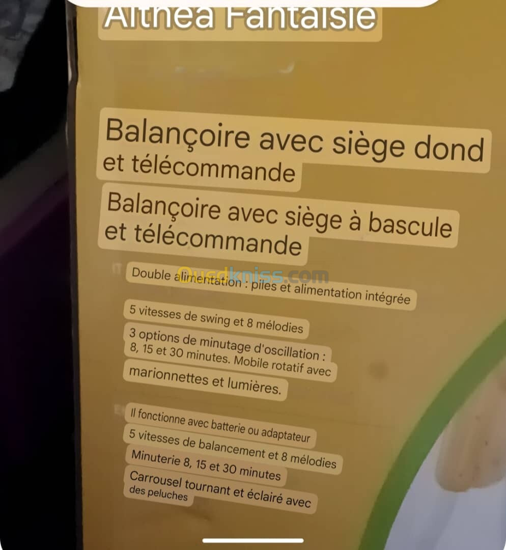 Balançoire pour bébé 