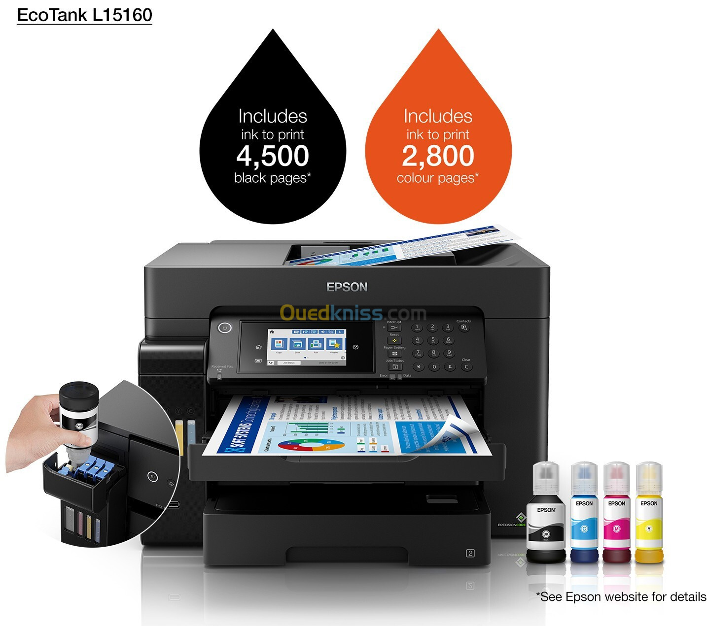 Imprimante L15160 Epson Ecotank Multifonction A3 L 15160