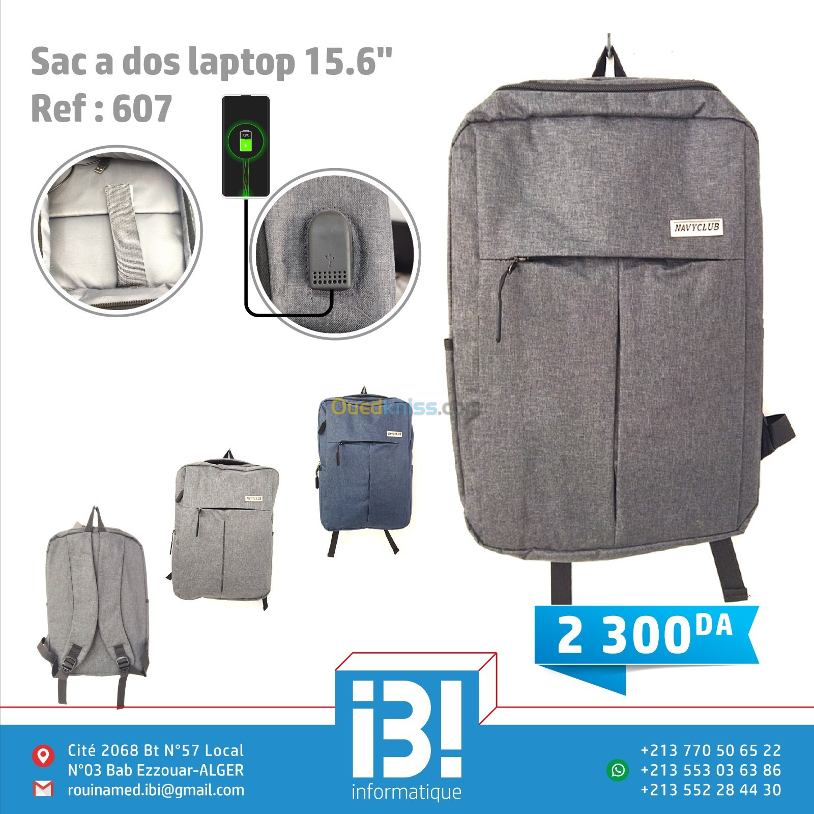 Sac à dos LAPTOP 15.6" 