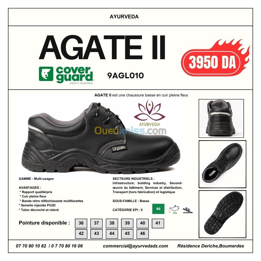 CHAUSSURE DE SECURITE COVERGUARD AGATE II Basse