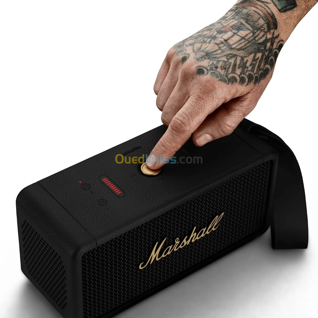 MARSHALL MIDDLETON - BLUETOOTH SPEAKER - ÉTANCHE IP67 - 20 HOURS - USB-C - 30 W - BLACK - UK