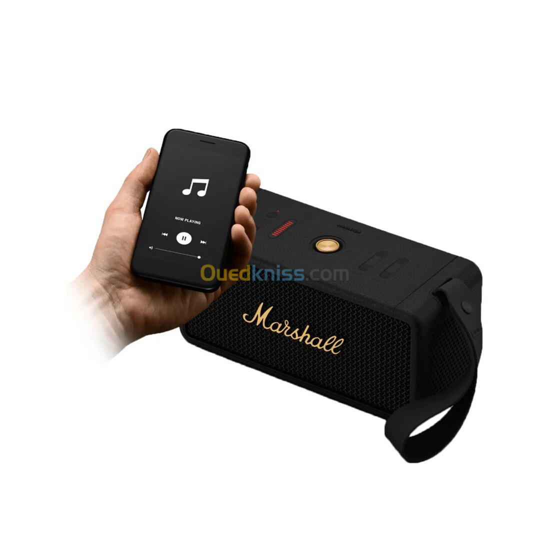 MARSHALL MIDDLETON - BLUETOOTH SPEAKER - ÉTANCHE IP67 - 20 HOURS - USB-C - 30 W - BLACK - UK