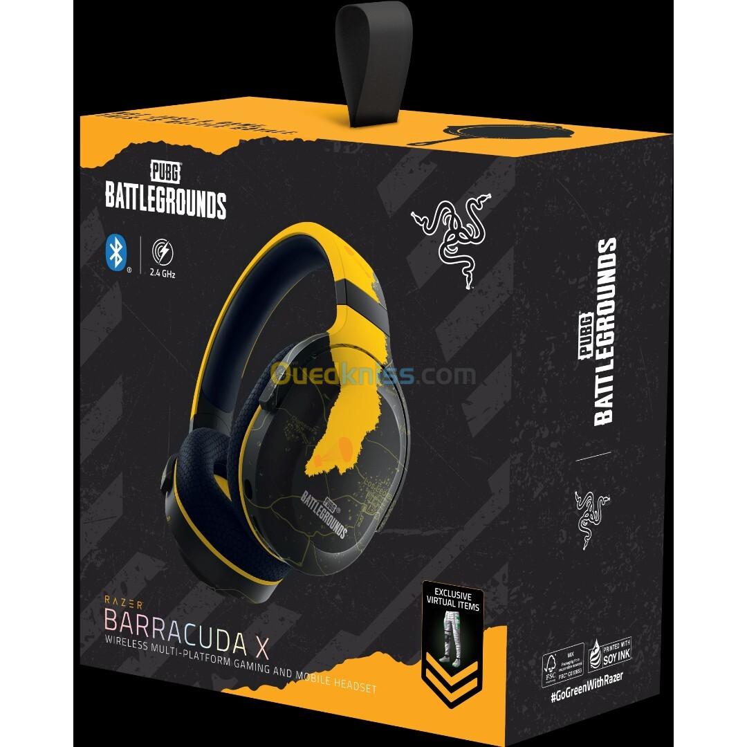 Razer Barracuda X - Casque Gaming sans Fil PUBG Ed