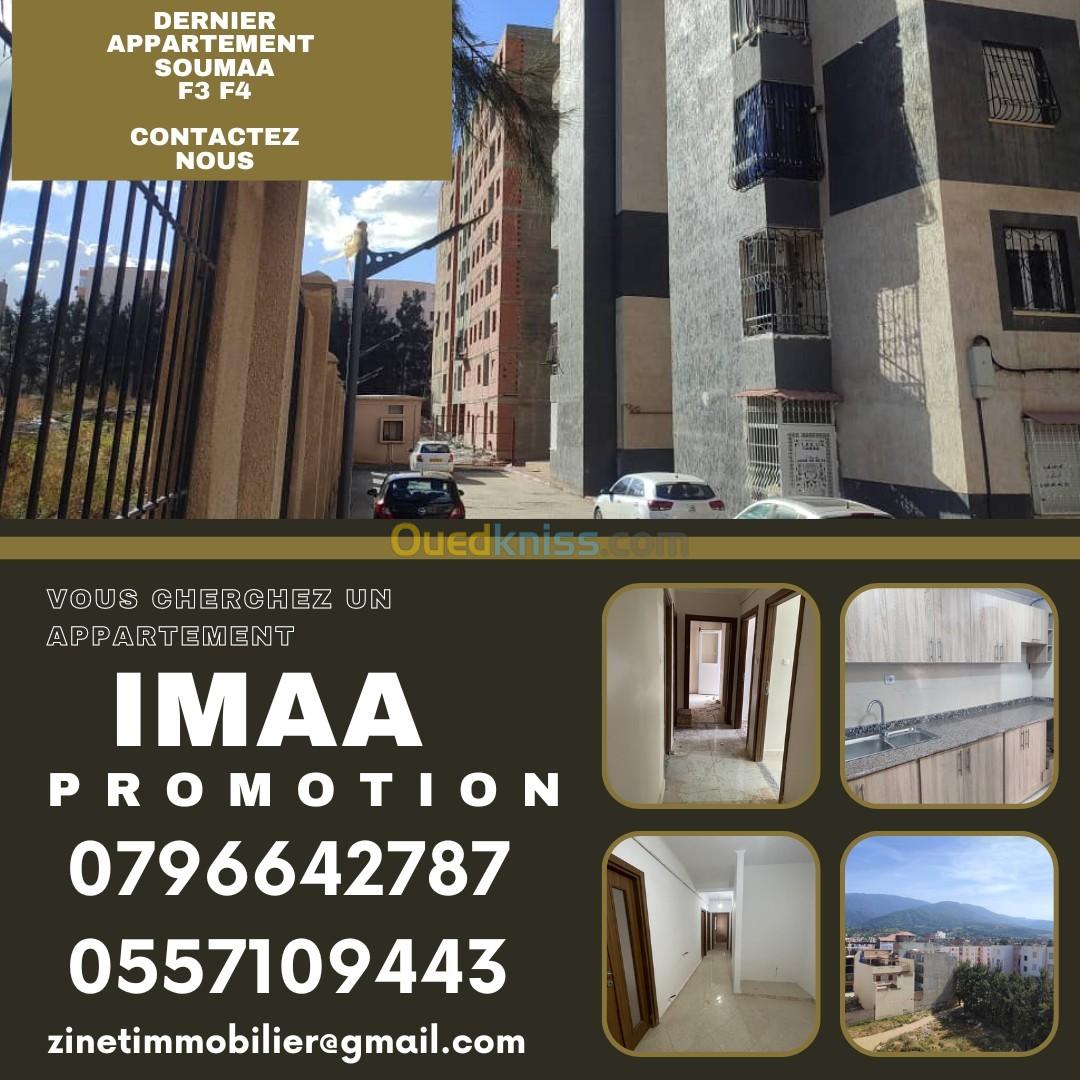 Vente Appartement F3 Blida Soumaa