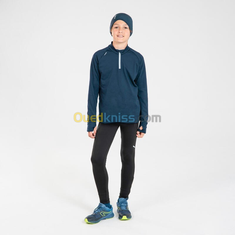 BONNET decathlon RUNNING ENFANT DEPERLANT - KIPRUN BEANY BLEU FONCE