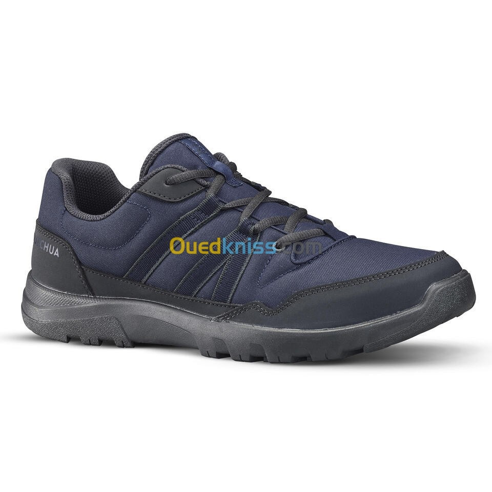 CHAUSSURES DECATHLON DE RANDONNÉE NATURE NH100 HOMME Gris carbone / kaki/ bleu 