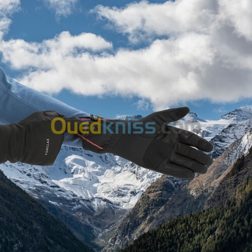  Gants tactiles et stretch de trekking montagne - MT500 noir -adulte Noir Fumé Decathlon