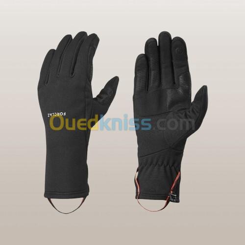  Gants tactiles et stretch de trekking montagne - MT500 noir -adulte Noir Fumé Decathlon