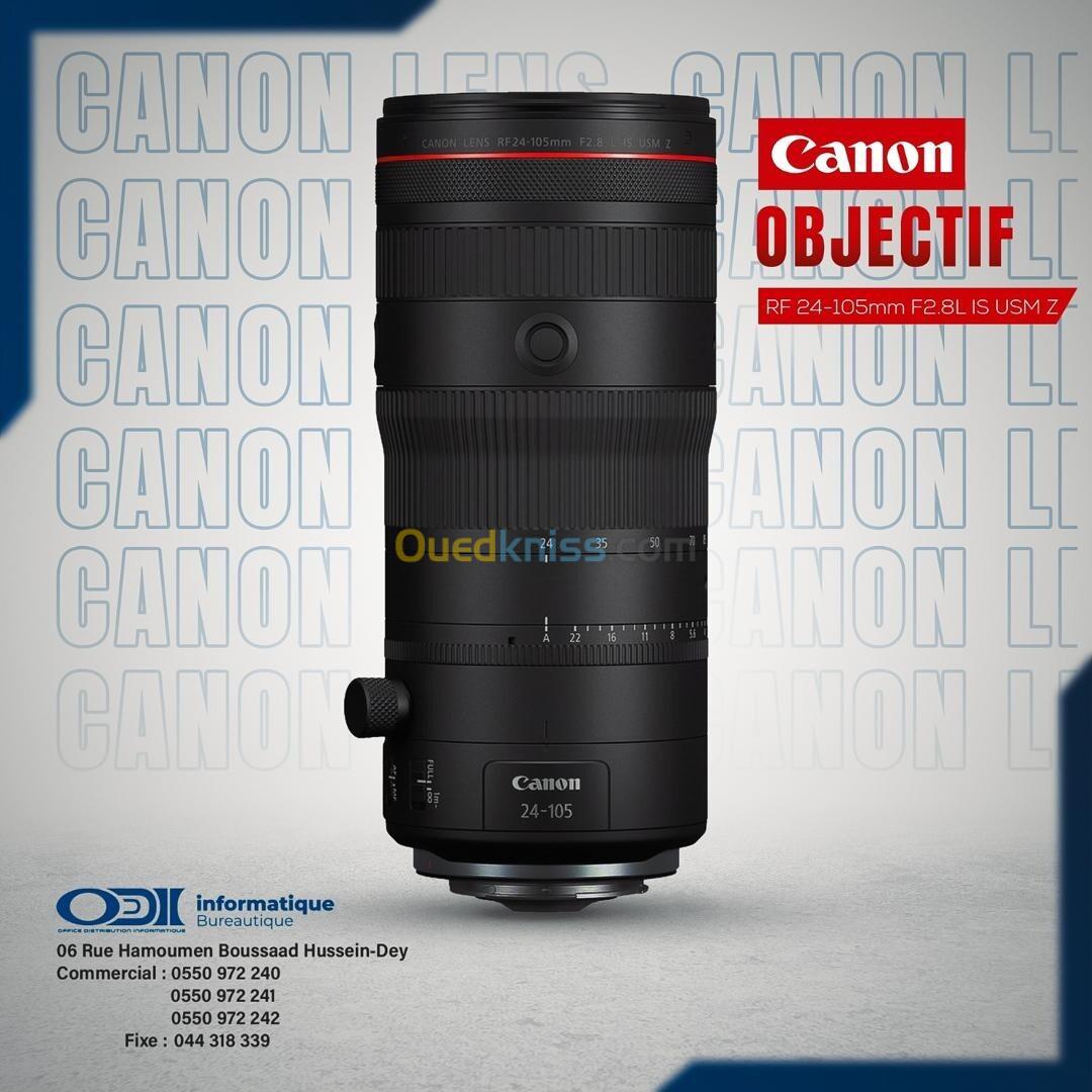 OBJECTIF CANON RF 24 - 105 mm F2.8L IS USM Z