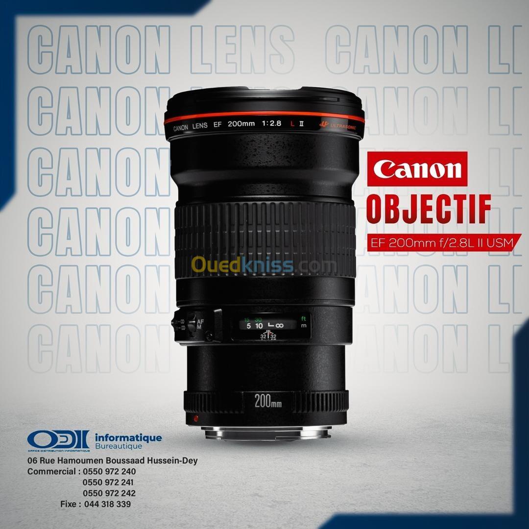 OBJECTIF CANON EF 200mm f 2.8L II USM