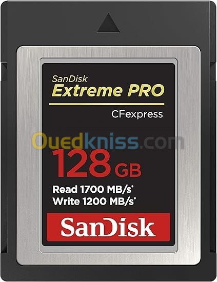 Sandisk Carte Mémoire CFExpress Extreme Pro 128GB, 1700MB/S / 1200MB/S