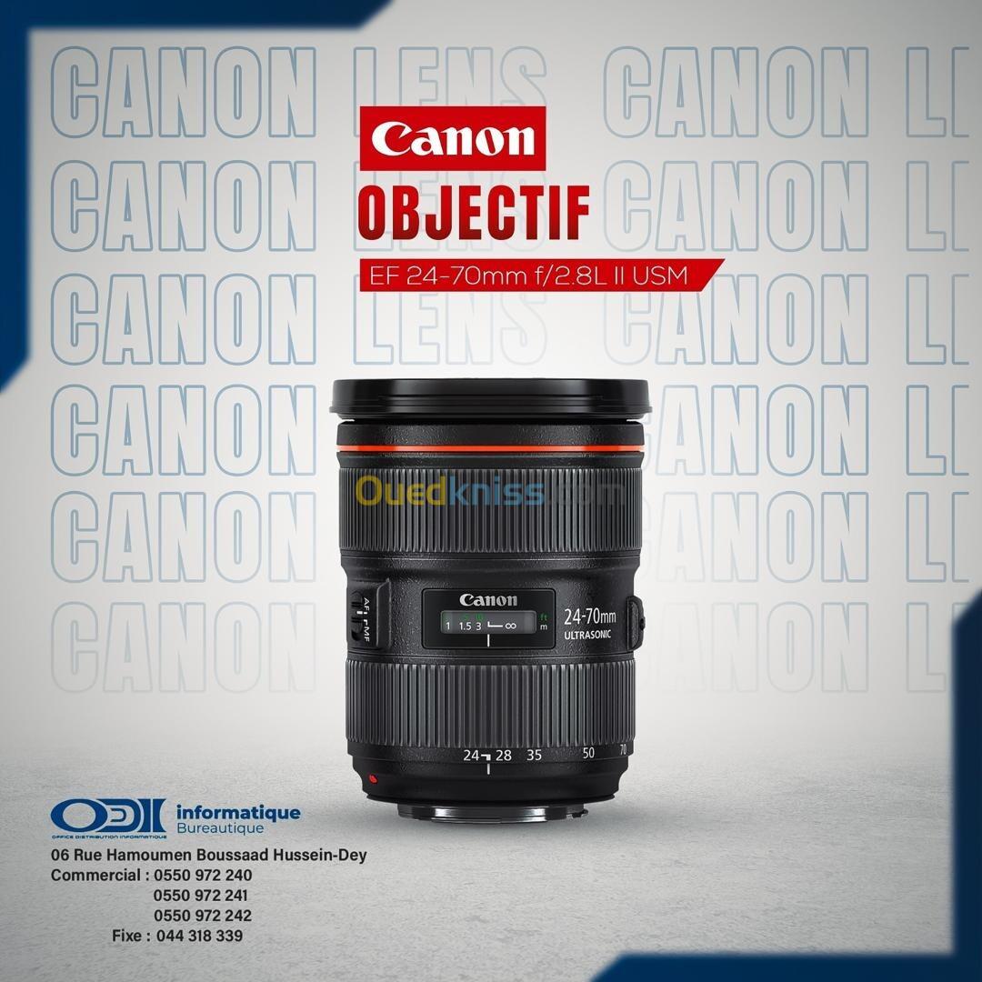 OBJECTIF CANON EF 24 -70mm f 2.8L II USM