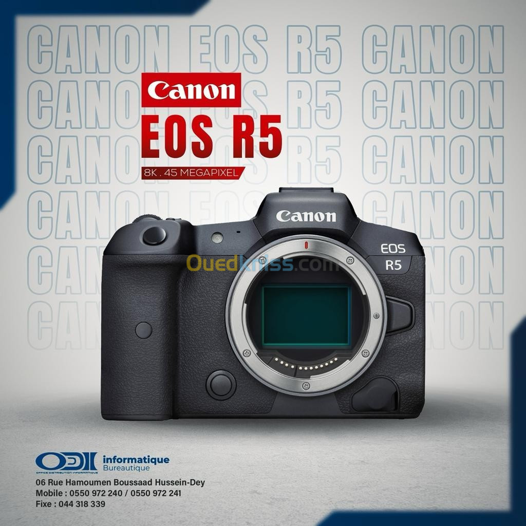 APPAREIL PHOTO CANON EOS R5 BODY V2.4 8K