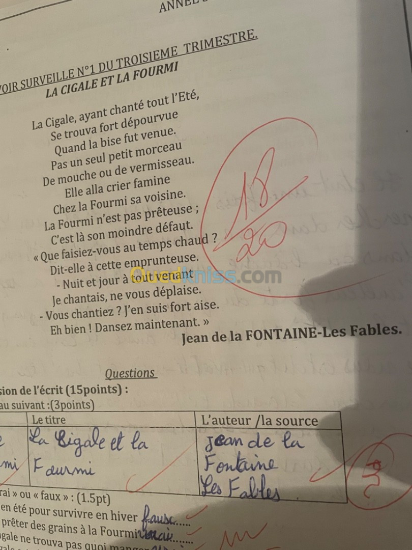 Cours de soutien français anglais et science naturelle 