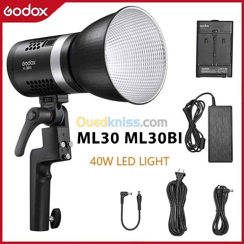GODOX ML30 , ML30Bi lumière LED Portable 40W avec luminosité réglable