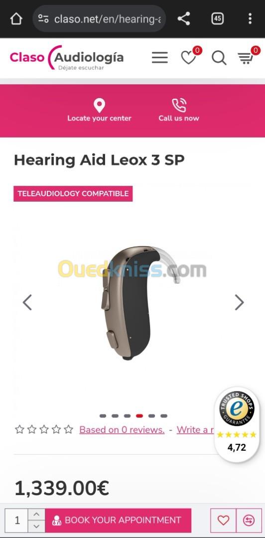 Appareil auditif bernafon (invisible) la plus pratique 