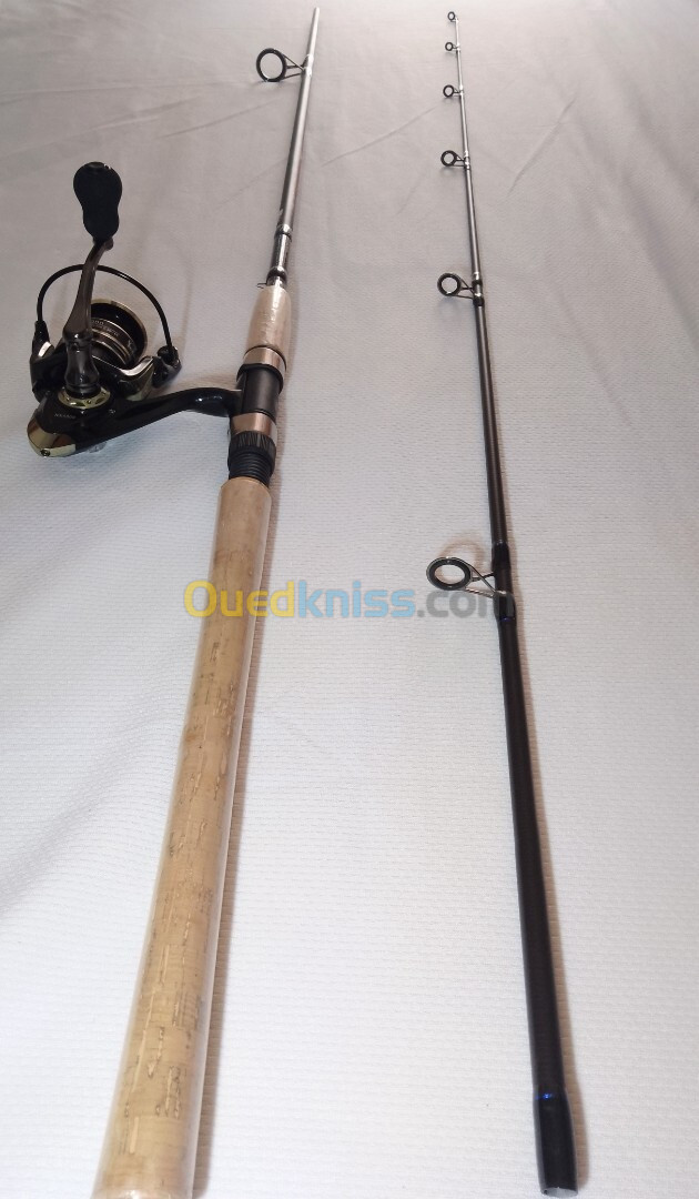 Ensemble spining canne daiwa nature 2m40 avec moulinet sjaojia 4000