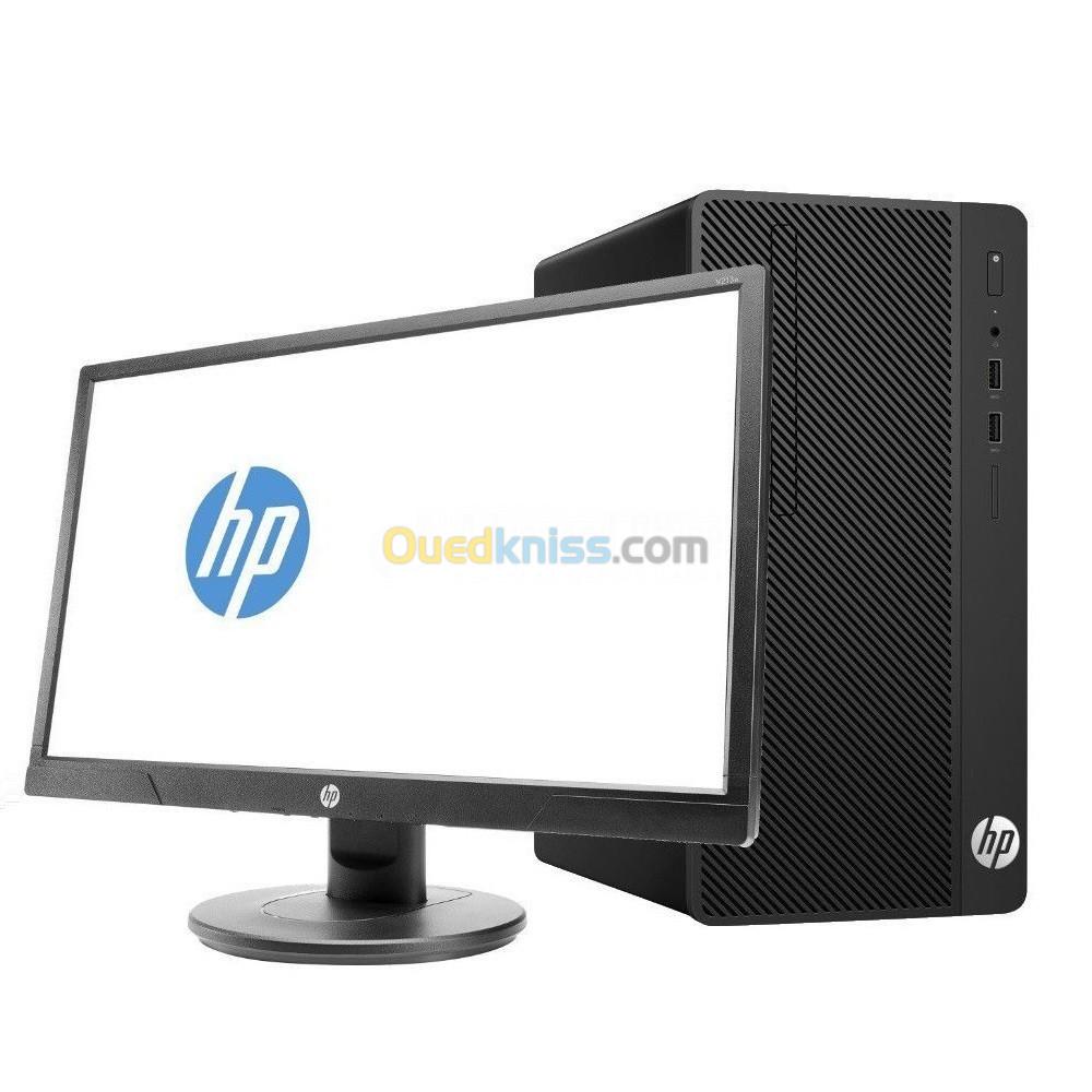 DESKTOP HP 290 G4 MT I3-10100 4Go 1TO HDD WINDOWS 10/11 PRO WIFI MONITEUR P19B G4 18.5 