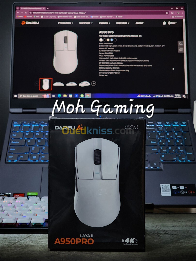 Wireless Gaming Moues Dareu / Logitech / Razer