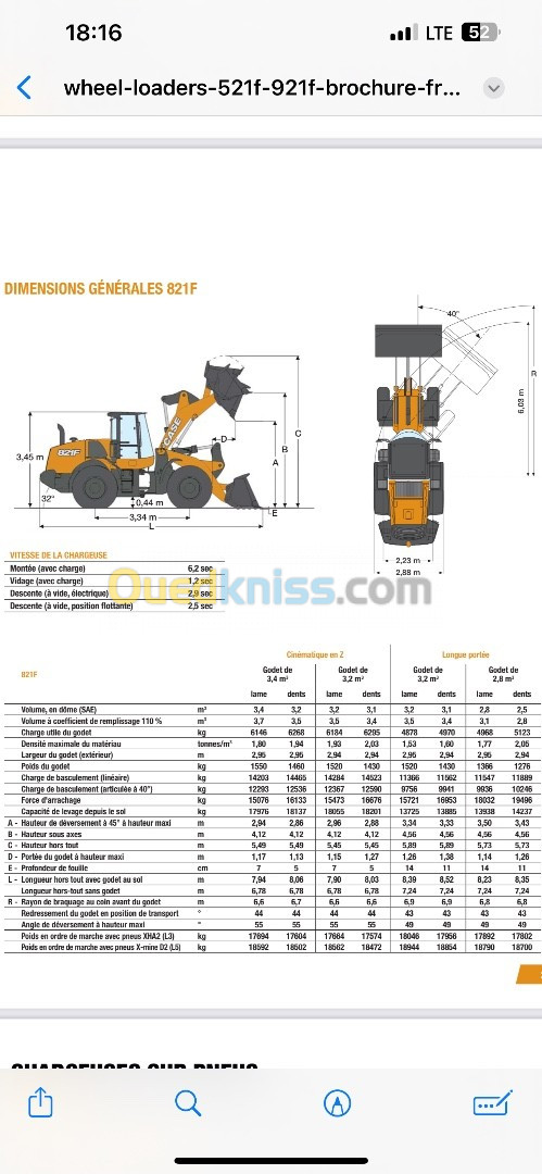 CASE 821F 2024