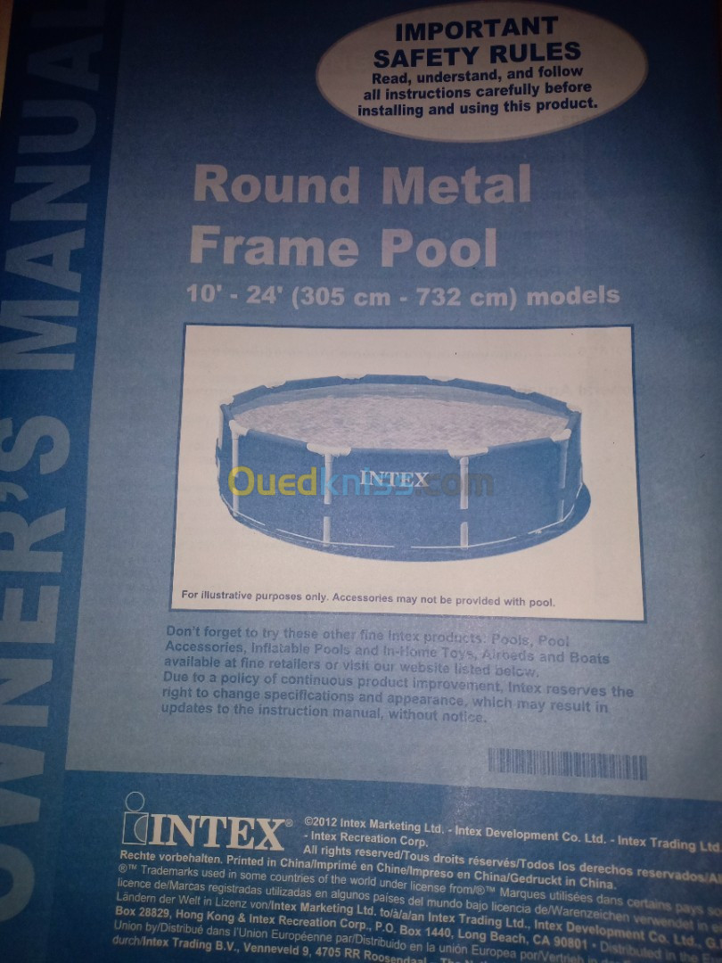 Piscine Intex 305cm-732cm