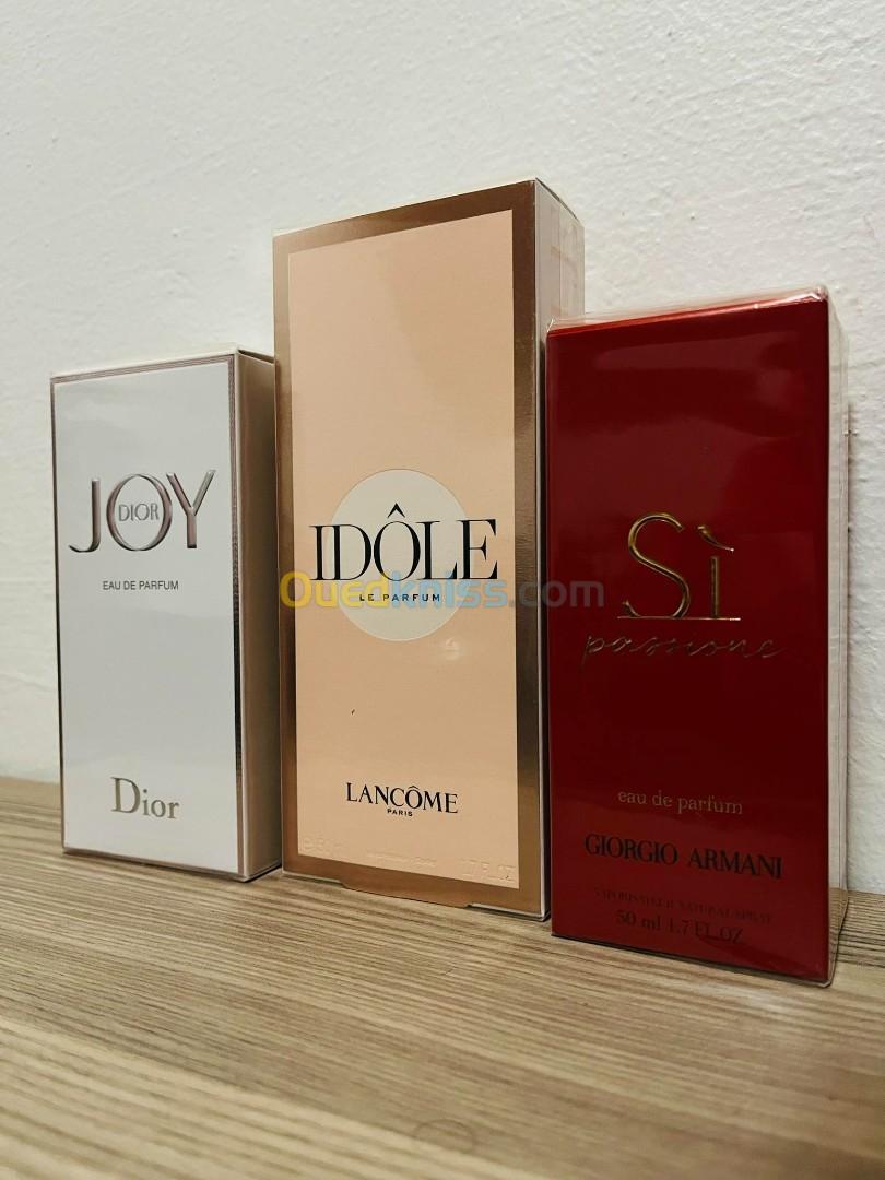 Parfums originaux ( IDole + joy + si passione)