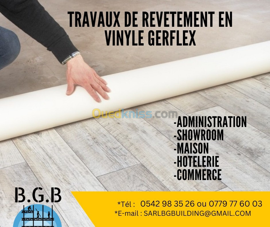 F/P Gerflex, moquettes, LVT 