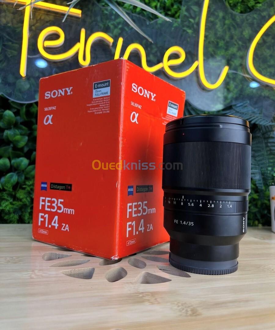 Sony lens 35mm/ F1.4 en excellent etat avec deux bouchons et boîte