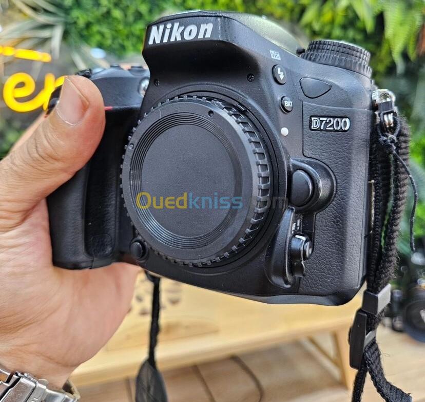 Nikon d7200 en excellent etat avec batterie chargeur et bandoulière.  Click: 32k