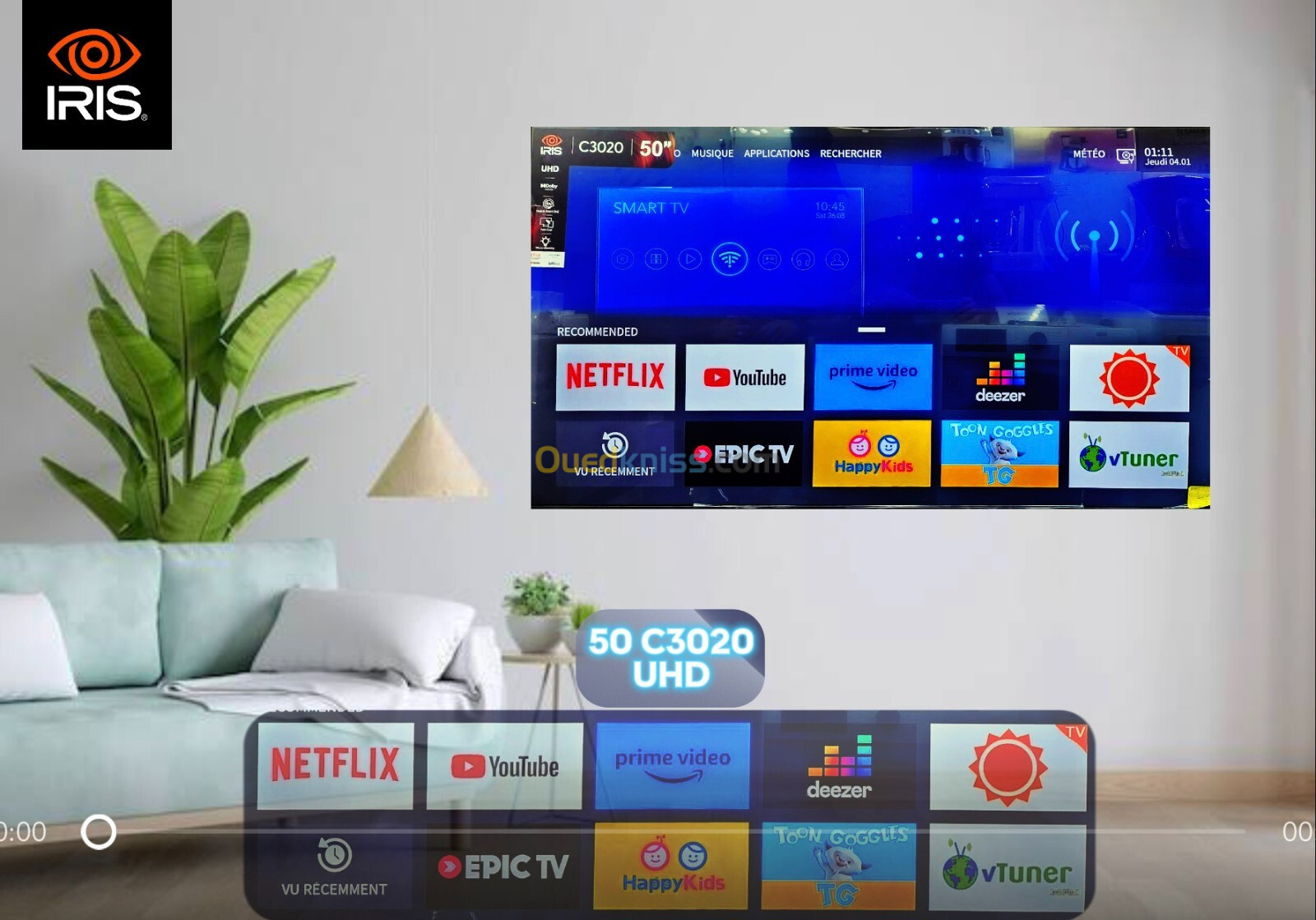 IRIS 50 C3020 SMART TV 