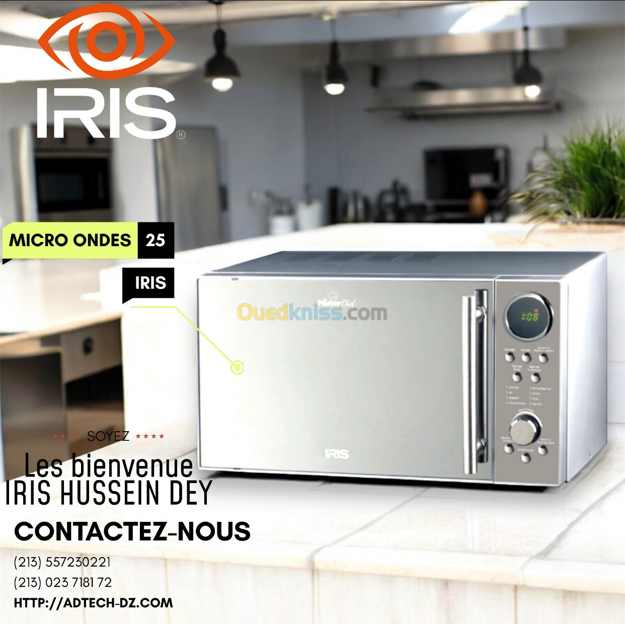 FOUR MICRO-ONDES IRIS IR-MO25ME