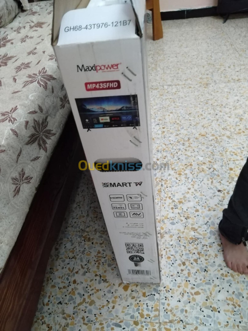 tv maxipower 43" mart android + demo intégrer